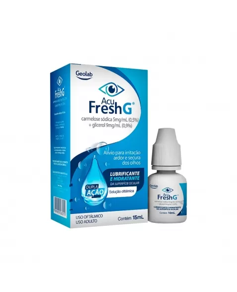 ACU FRESH G DUPLA AÇÃO 5MG/ML 15ML GEOLAB