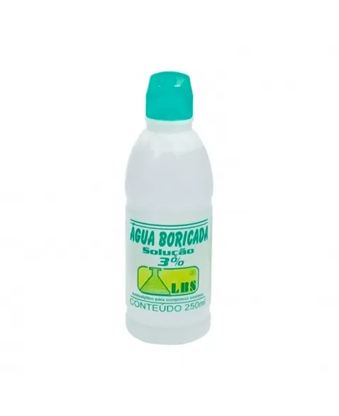 ÁGUA BORICADA 3% 250ML GOTAS LBS