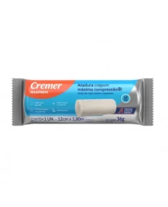 ATADURA CREPOM MAXPRESS 12CMX1.8M 18FIOS CREMER