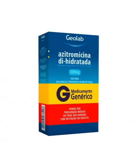 AZITROMICINA 500MG 5COM RET* GEOLAB