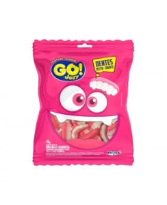 BALA GO JELLY GELATINA DENTES 70G RICLAN