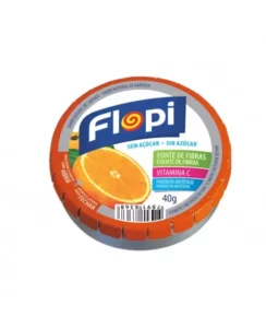 BALAS DIET FLOPI LARANJA 40G FLORESTAL