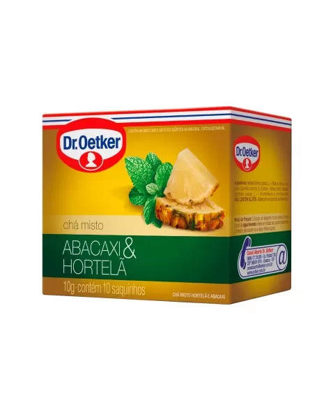 CHÁ ABACAXI COM HORTELÃ 10G C/10 SACHES DR.OETKER