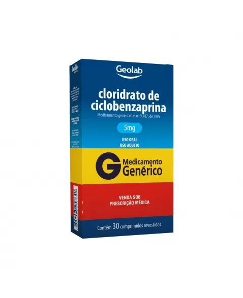 CICLOBENZAPRINA 5MG 30COM GEOLAB