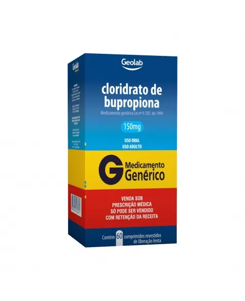 CLORIDRATO BUPROPIONA 150MG 60COM C1* GEOLAB