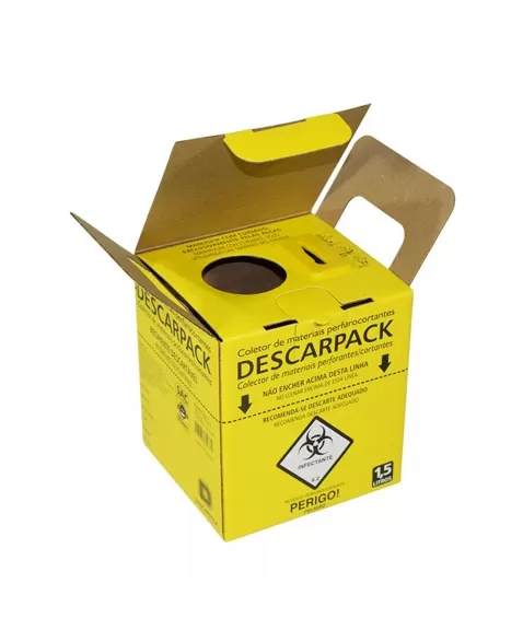 COLETOR P/ MATERIAL PERFUROCORTANTE 7L DESCARPACK