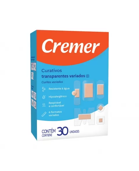 CURATIVOS VARIADOS TRANSPARENTE C/30 CREMER