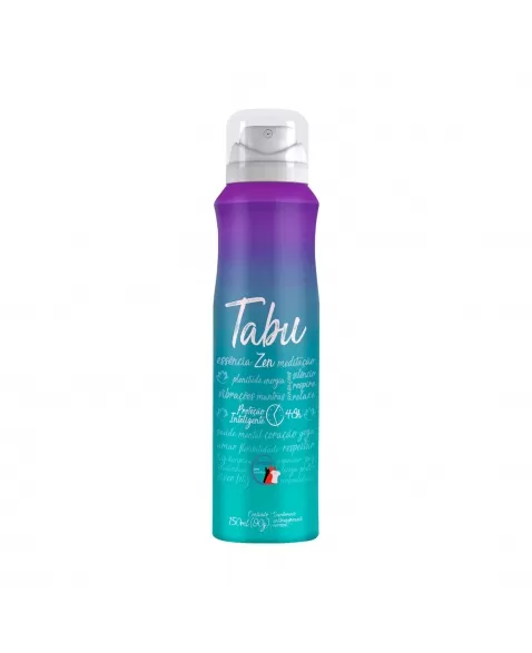 DESODORANTE AEROSSOL TABU ZEN 150ML DANA