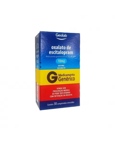 ESCITALOPRAM 10MG 30COM C1* GEOLAB