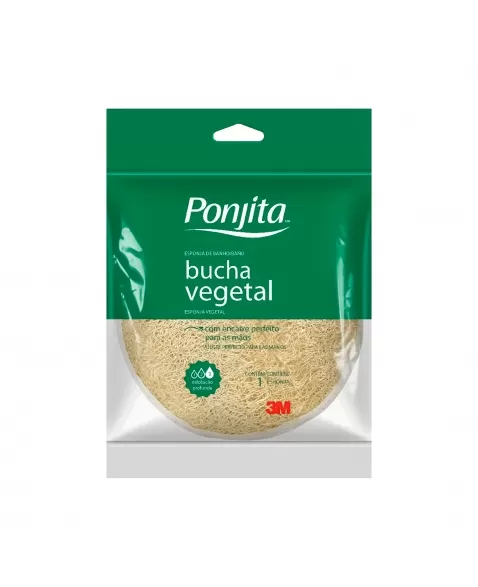 ESPONJA PONJITA BANHO BUCHA VEGETAL 3M