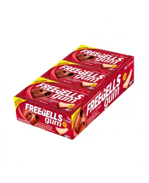 FREEGELLS GUM CHICLETE CANELA C/15 RICLAN