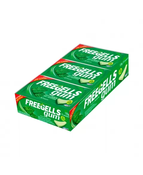 FREEGELLS GUM CHICLETE MENTA C/15 RICLAN