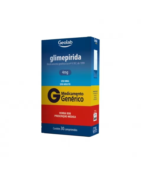 GLIMEPIRIDA 4MG 30COM GEOLAB