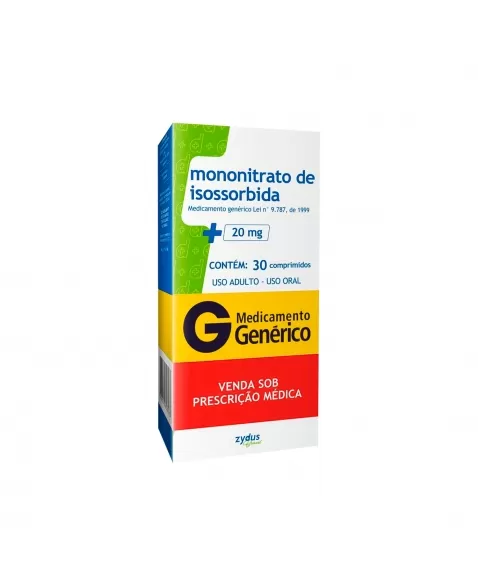 ISOSSORBIDA 20MG 30COM ZYDUS