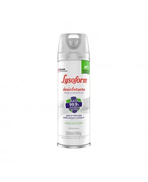 LYSOFORM DESINFETANTE ORIGINAL AEROSSOL 250ML SC JOHNSON