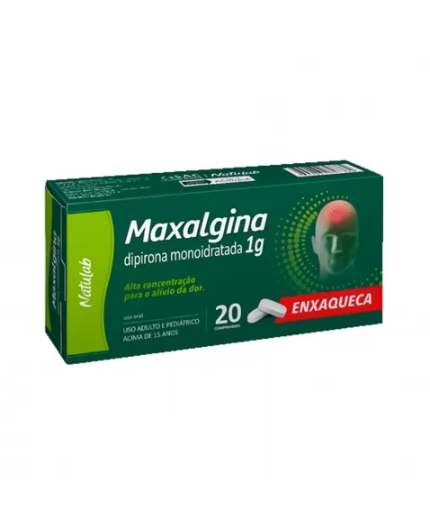 MAXALGINA ENXAQUECA 1G 20COM NATULAB