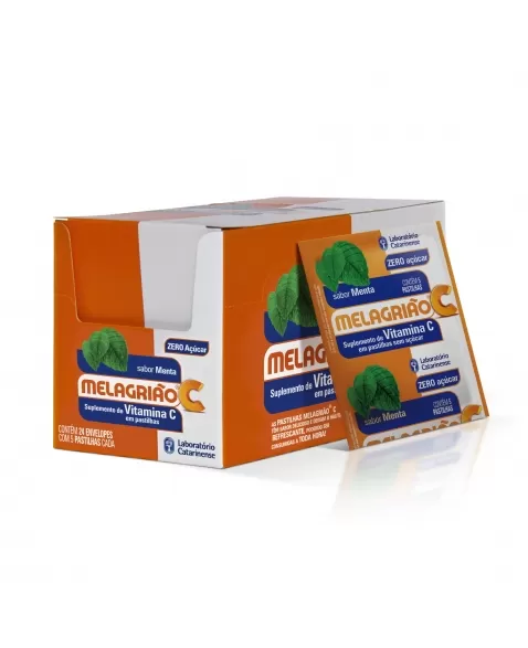 MELAGRIÃO MENTA + VITAMINA C 24X5 PASTILHAS CATARINENSE