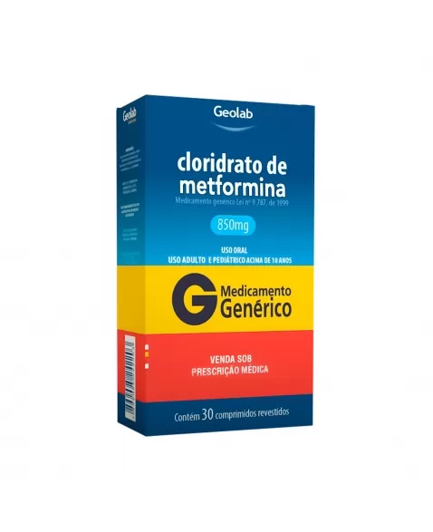 METFORMINA 850MG 30COM GEOLAB