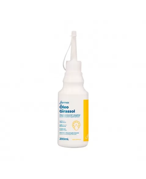 ÓLEO CORPORAL DE GIRASSOL ALMOTOLIA 200ML FARMAX