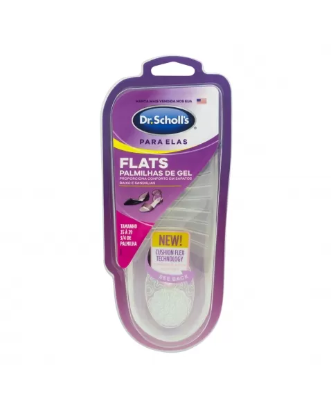 PALMILHA FLATS GEL 35 A 39 DR.SCHOLLS