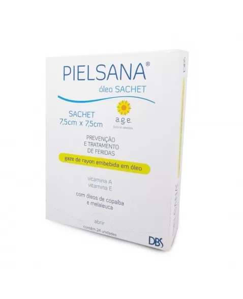 PIELSANA ÓLEO GAZE DE RAYON SACHET 7,5X7,5 C/24 DBS