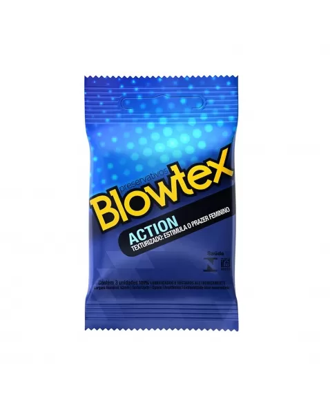 PRESERVATIVO LUBRIFICADO ACTION C/3 BLOWTEX