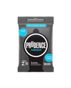 PRESERVATIVO LUBRIFICADO CABEÇÃO C/3 PRUDENCE