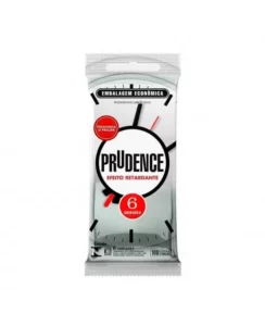 PRESERVATIVO LUBRIFICADO EFEITO RETARDANTE C/6 PRUDENCE