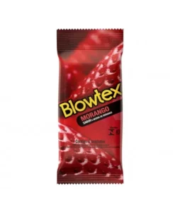 PRESERVATIVO LUBRIFICADO SABOR E AROMA MORANGO C/6 BLOWTEX