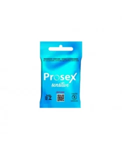 PRESERVATIVO LUBRIFICADO SENSITIVE C/3 PROSEX