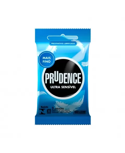 PRESERVATIVO LUBRIFICADO ULTRA SENSÍVEL C/3 PRUDENCE