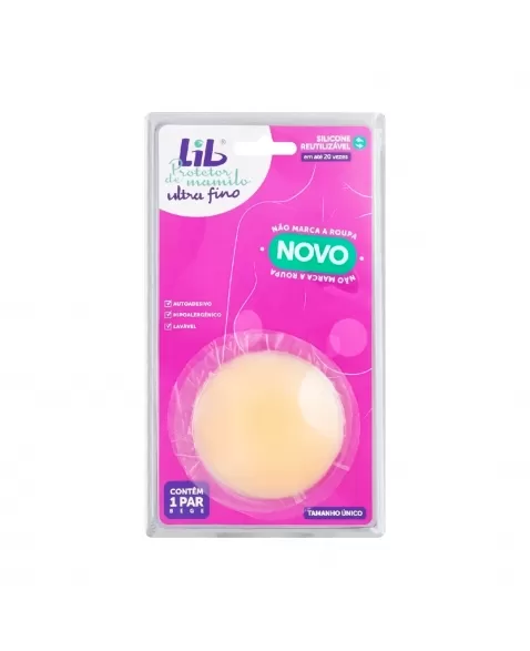 PROTETOR DE MAMILO ULTRA FINO REUTILIZÁVEL MINI SUTIÃ SILICONE TU 1 PAR LIB