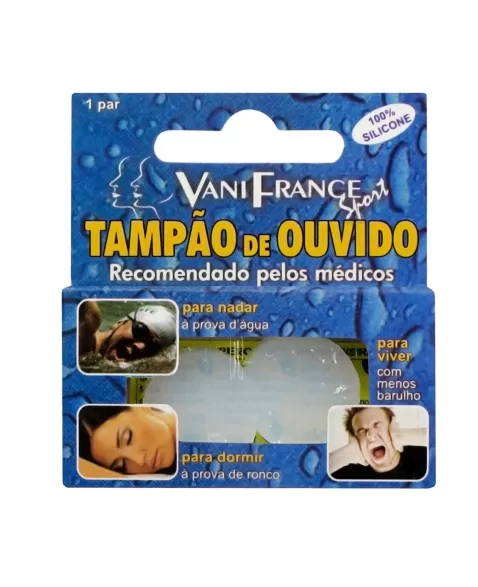 PROTETOR DE OUVIDO SILICONE C/1 PAR SORTIDO VANI FRANCE