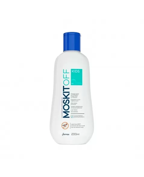 REPELENTE INSETOS MOSKITOFF KIDS LOÇÃO 200ML FARMAX