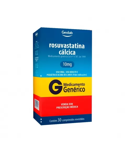 ROSUVASTATINA CÁLCICA 10MG 30COM GEOLAB