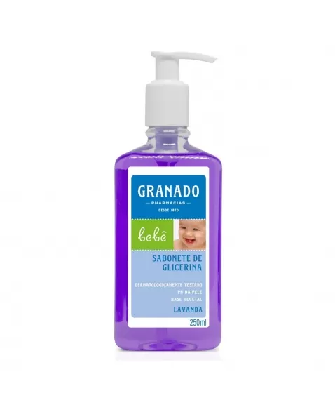 SABONETE LÍQUIDO GLICERINA BEBÊ LAVANDA 250ML GRANADO