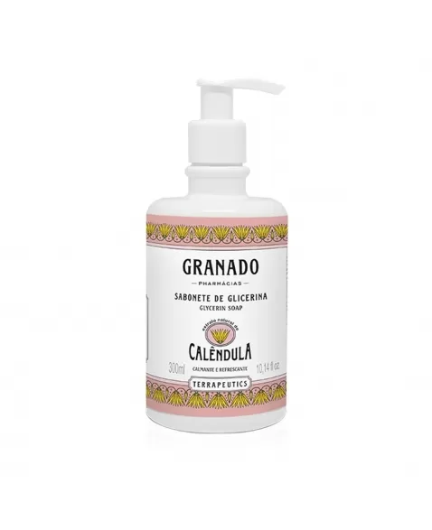 SABONETE LÍQUIDO GLICERINA TERRAPEUTICS CALENDULA 300ML GRANADO