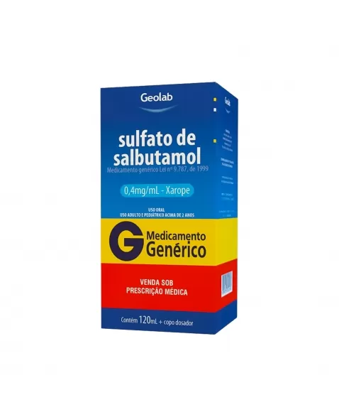 SALBUTAMOL XAROPE 0,4MG/ML 120ML GEOLAB