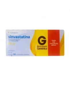 SINVASTATINA 20MG 30COM NOVARTIS