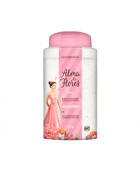 TALCO ALMA DE FLORES JASMIM 100G MEMPHIS