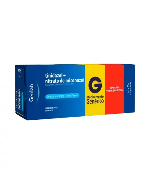 TINIDAZOL + MICONAZOL CREME 45G GEOLAB