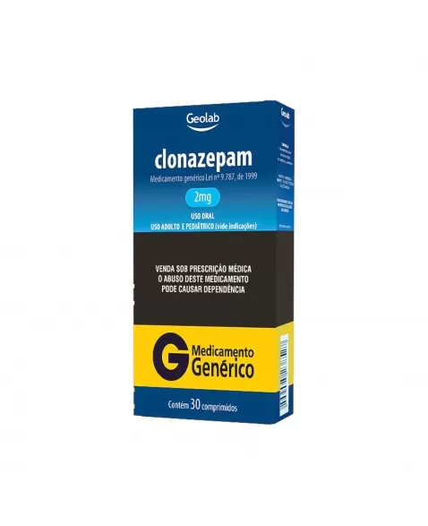CLONAZEPAM 2MG 30COM B1* GEOLAB