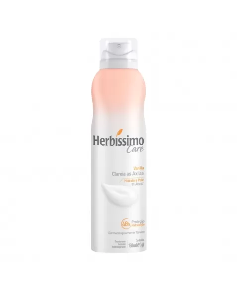 DESODORANTE AEROSSOL HERBÍSSIMO CARE VANILLA 150ML DANA