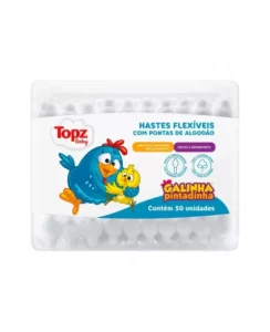 HASTES COM BARREIRA PROTETORA GALINHA PINTADINHA C/50 TOPZ BABY