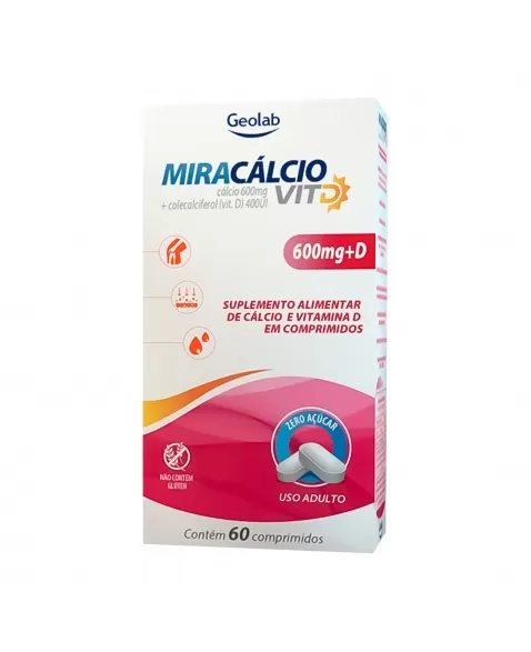 MIRACALCIO VIT D 600MG 60COM GEOLAB