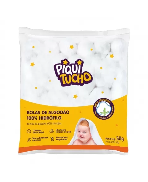 ALGODÃO BOLAS 50G PIQUITUCHO