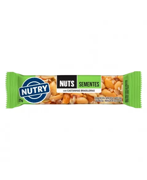 BARRA NUTRY NUTS SEMENTES 25G NUTRIMENTAL