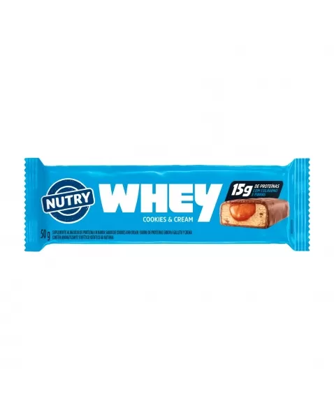 BARRA NUTRY WHEY COOKIES & CREAM 50G NUTRIMENTAL