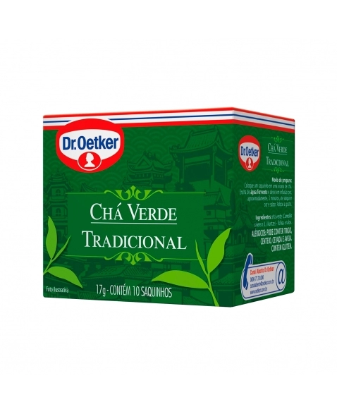 CHÁ VERDE 17G C/10 SACHÊS DR.OETKER