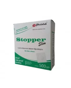 CURATIVO STOPPER SLIM HIPOALERGÊNICO BRANCO C/500 PROINLAB